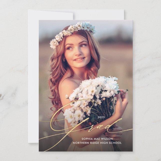 Convite Delicar Festa de formatura de 1 Fotografia do Scri (Frente)