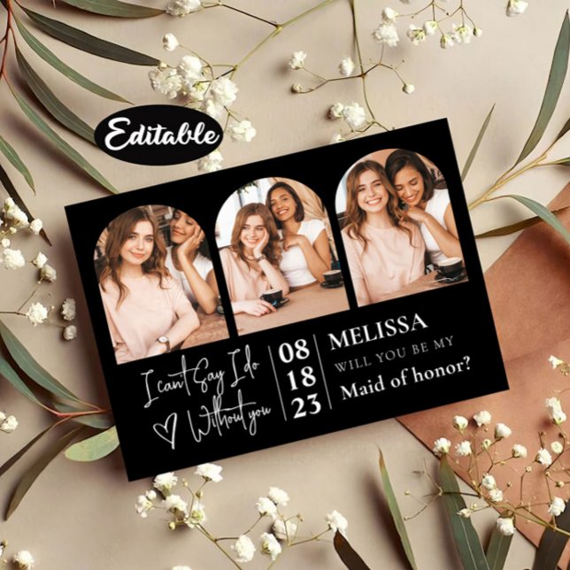 Convite Delicar Proposta de Colagem de Fotos de Tendy Brid (Criador carregado)