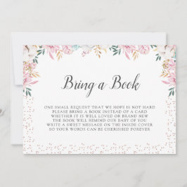 Convite Delicate Floral e Cotton Tragam um Livro