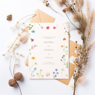 Convite Delicate Floral Wedding