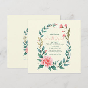Convite Delicate Floral Wreath Invital