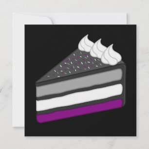 Convite Deliciosa Fatia de Bolo Asexual