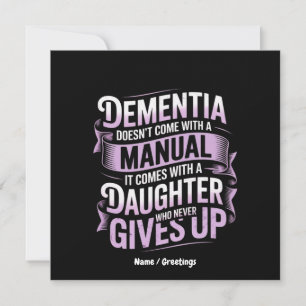 Convite Demência não vem com Alzheimer manual
