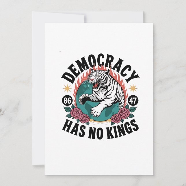Convite Democracia Não Tem Kings 86 47 Tigre (Frente)
