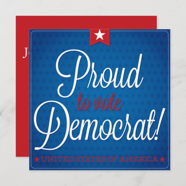 Convite Democrata (Frente/Verso)