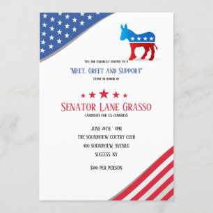 Convite Democrática do Fundraiser