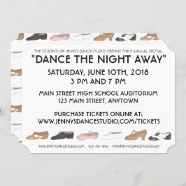 Convite Demonstração Anual de Caixas do Dance School Studi