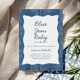 Convite Denim A Blue Jean Baby Shower