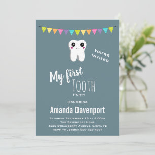 Convite Dente Feliz Meu Primeiro Dente
