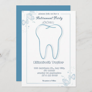 Convite Dentist retirement invitation -Thank You Dentist