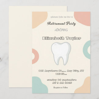 Convite Dentist retirement invitation -Thank You Dentist