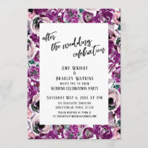 Depois da Celebração de Casamento Pintado Flores R
