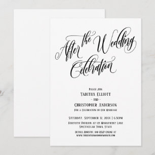 Convite Depois da Celebração de Casamento Roteiro Elaborad