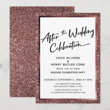 Depois do Brilho Dourado Rose da Celebração de Cas