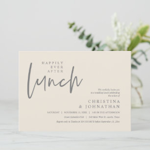 Convite Depois do Casamento Felizes para Sempre Festa de C