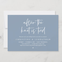 Convite Depois do nó amarrado, Poste o casamento Brunch