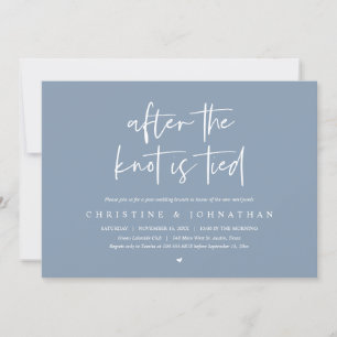 Convite Depois do nó amarrado, Poste o casamento Brunch