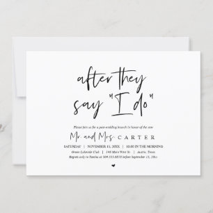 Convite Depois que eles dizerem que eu faço, Poste o convi