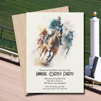 Convite Derby Horse e Jockey Party