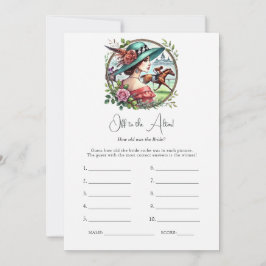 Convite Derby Theme Off to the Altar Bridal Shower Game