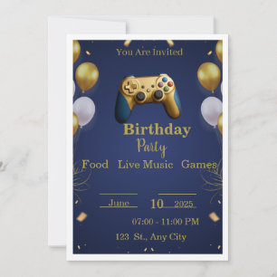 Convite Desafio do Jogo de Aniversário Invisível 🎂👻   Pa