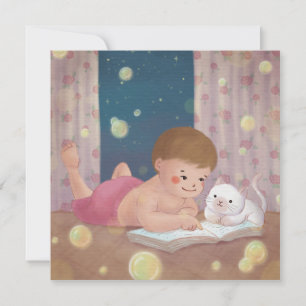 Convite Desaparecidos: Ilustração de Menino e Gato