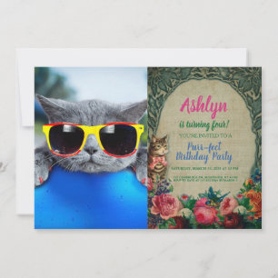 Convite Descanse na piscina do colchão de ar