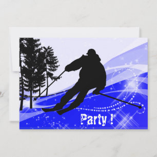Convite Descida no Ski Slope
