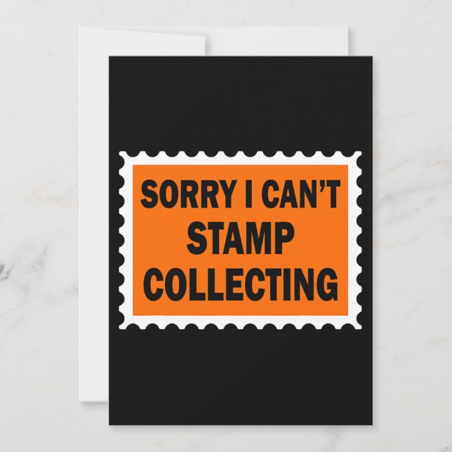 Convite Desculpe Não Consigo Carimbo Coletando Sta De Valo (Frente)