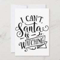 Desculpe, não pode, o Papai Noel está observando,