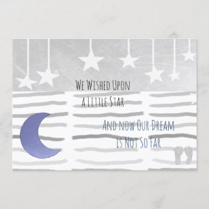 Convite Desejamos um Chá de fraldas de Star Boy