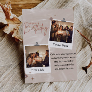 Convite Desejando-lhe felicidade, amor e sucesso