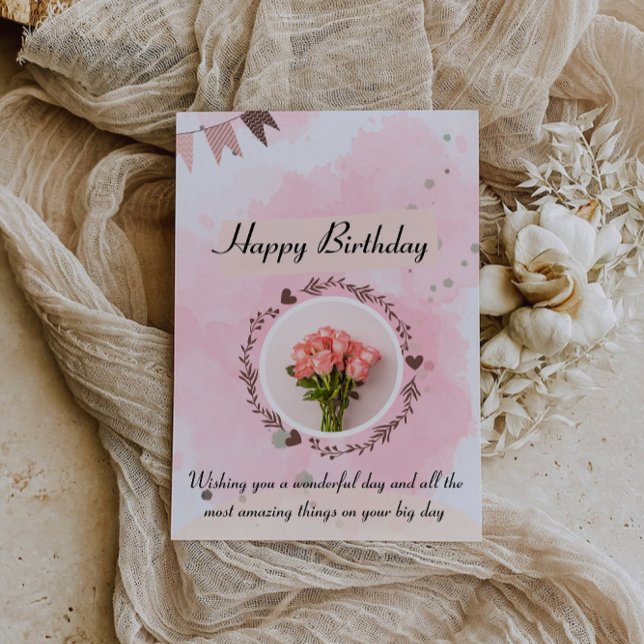 Convite Desejando-lhe felicidade, amor e sucesso (Wishing you happiness, love, and success, invitation)