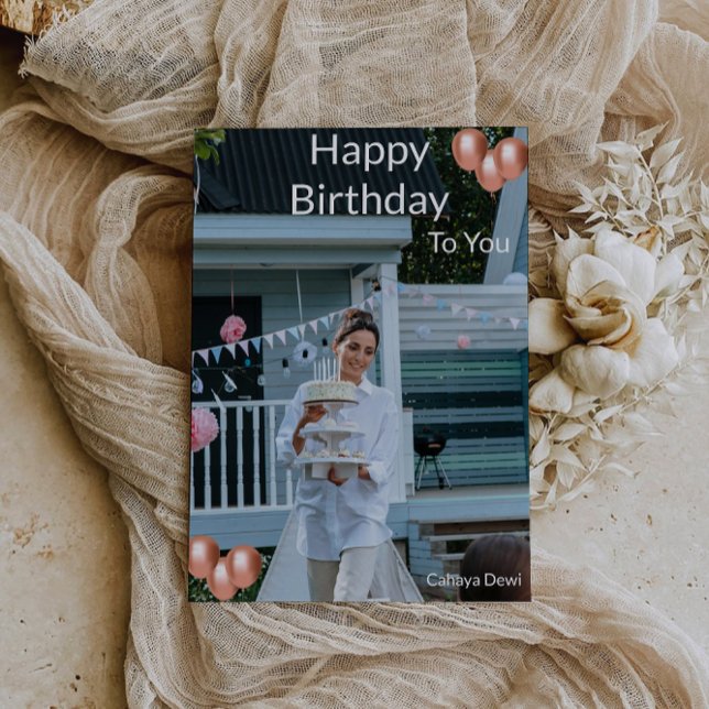 Convite Desejando-lhe um Dia Cheio de Alegria (Wishing You a Day Full of Joy Invitation)