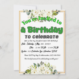 Convite Desejando um Ano Cheio de Alegria!