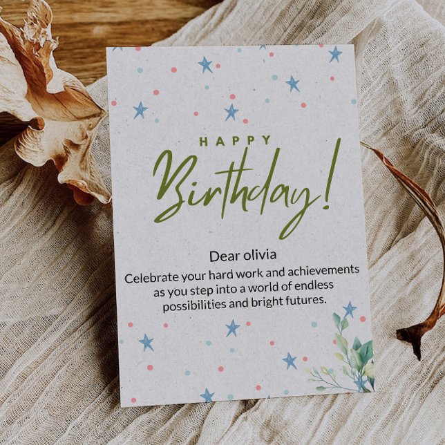 Convite Desejando um Dia Cheio de Alegria (Wishing You a Day Full of Joy Invitation)