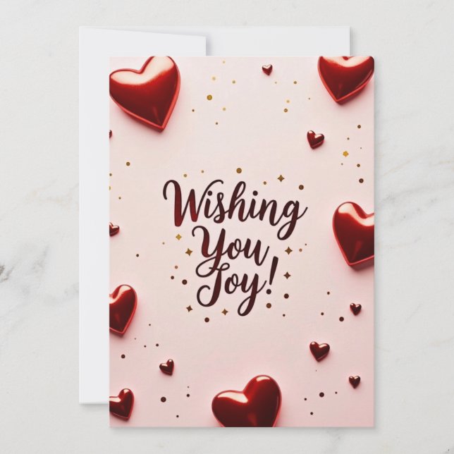 Convite Desejo-lhe alegria (Frente)