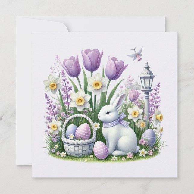 Convite Desejos de páscoa (Frente)