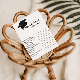 Convite Desejos e conselhos para o jogo de graduação