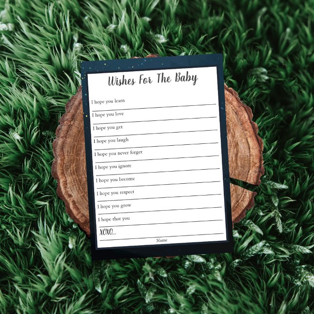 Convite Desejos para o Bebê Twinkle Little Star Bear (Criador carregado)