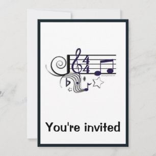 Convite Desempenho de música ou considerando:Preto & Bran