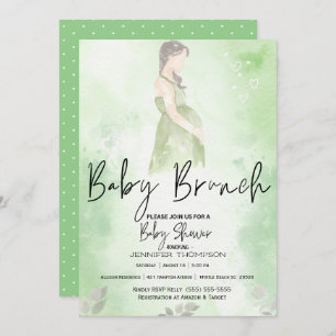 Convite Desenhar Chá de fraldas do Green Baby Brunch