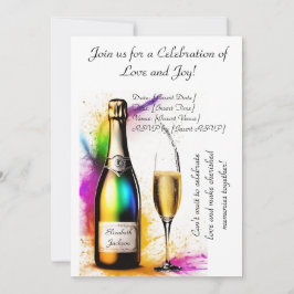 Convite Desenho da elegância do chá de panela