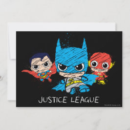 Convite Desenho da Mini Justice League