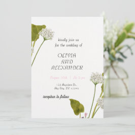 Convite Desenho de Casamento Elegante