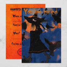 Desenho de desenho animado de bruxa de Halloween e