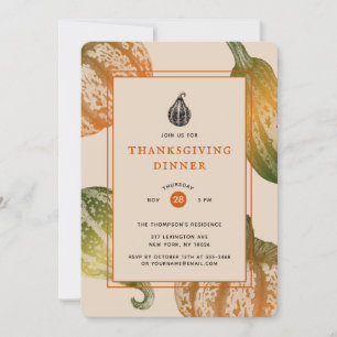 Convite Desenho de Pumpkins de Tinta do outono