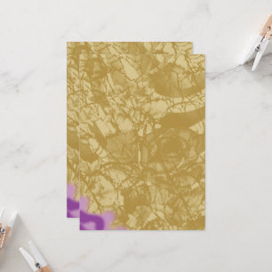 Convite Desenho de tecido elegante com fundo dourado