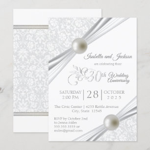 Convite Desenho do 30º aniversário de Pérola