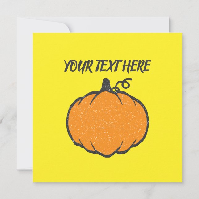 Convite Desenho do estilo de vitrine de abóbora de folga (Frente)